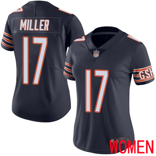 Chicago Bears Limited Navy Blue Women Anthony Miller Home Jersey NFL Football #17 Vapor Untouchable